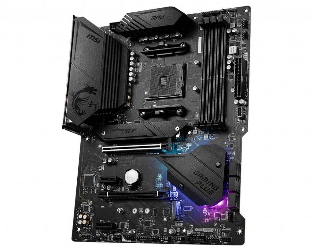 MSI Alaplap AM4 MPG B550 GAMING PLUS AMD B550, ATX - 3. kép