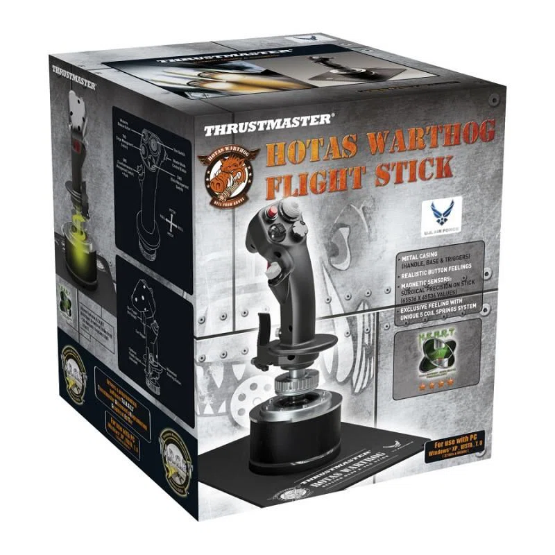 Thrustmaster Hotas Warthog Flight USB Joystick Black - 2. kép