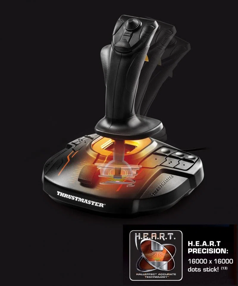 Thrustmaster T-16000M FCS Flight Pack USB Botkormány, Gázkar és Pedál Black - 3. kép