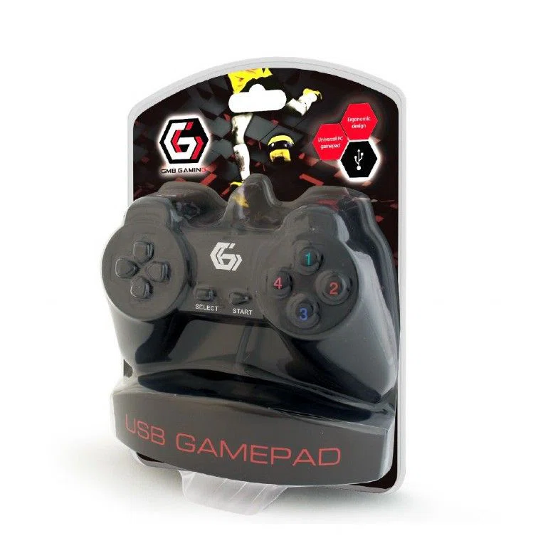 Gembird JPD-UB-01 USB Gamepad Black - 4. kép