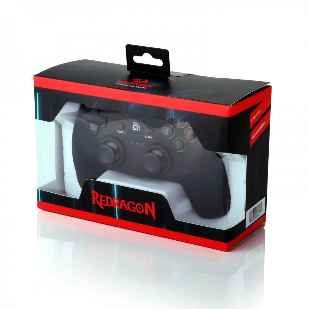Redragon Harrow Wireless gamepad Black PC/PS3 - 4. kép