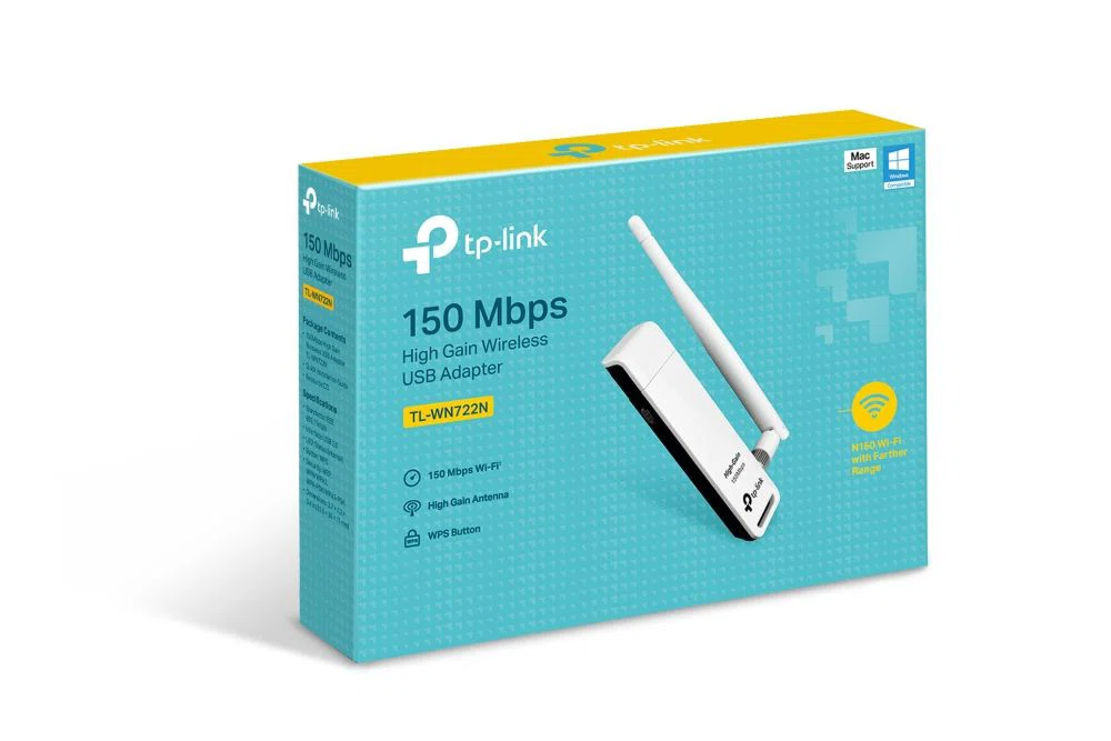 TP-LINK Wireless Adapter USB N-es 150Mbps, TL-WN722N - 2. kép