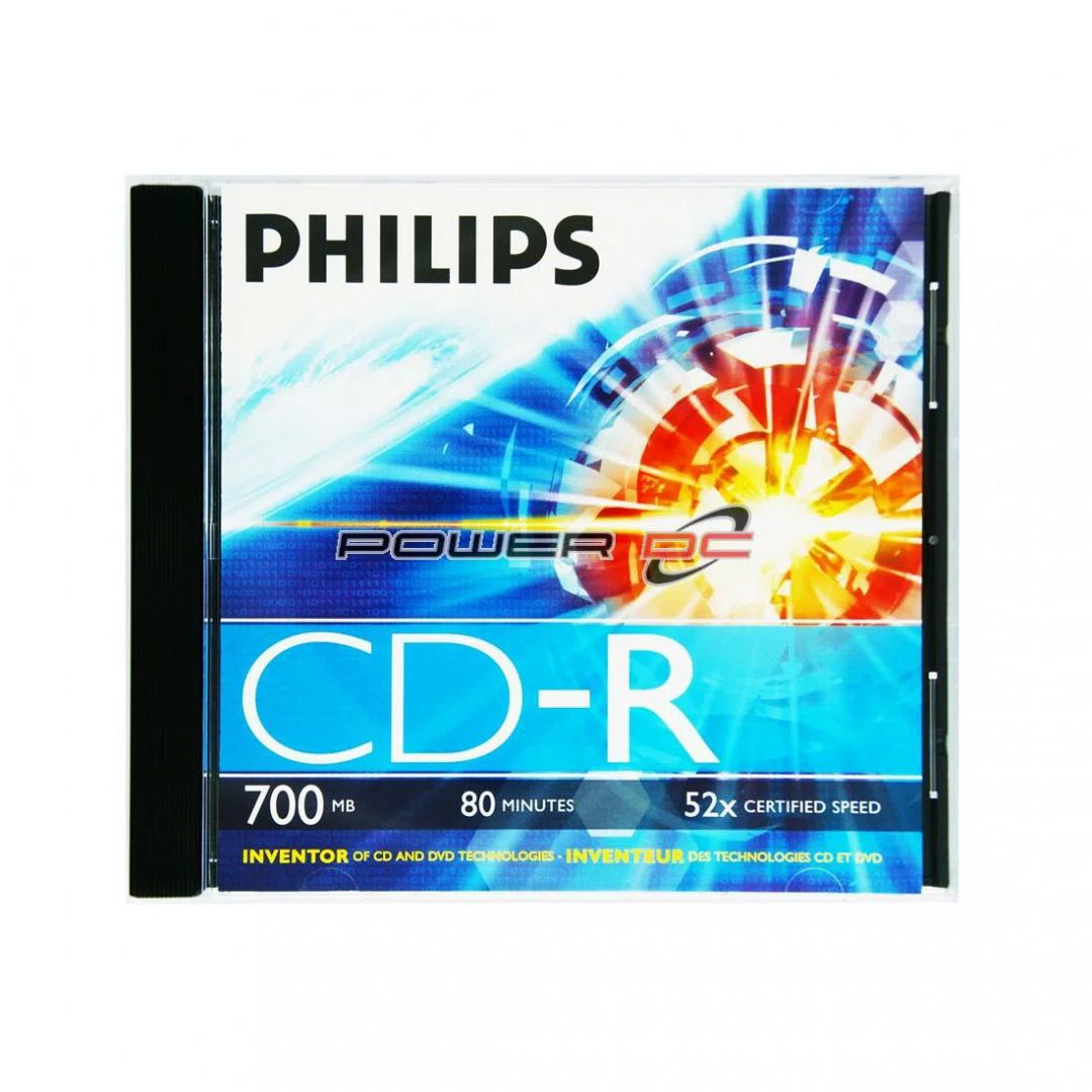 Philips CD-R 80 52x vastag tok 1db/cs (1-es címke) - 2. kép