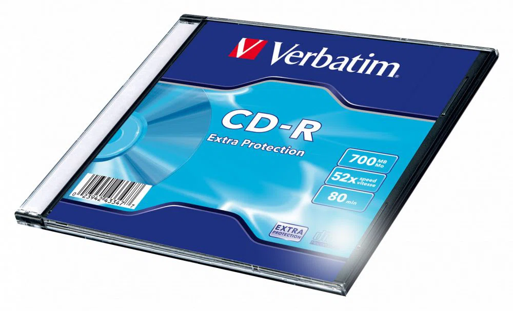 Verbatim DataLife CD-R 80 52x slim tok 1db/cs (1-es címke) - 2. kép