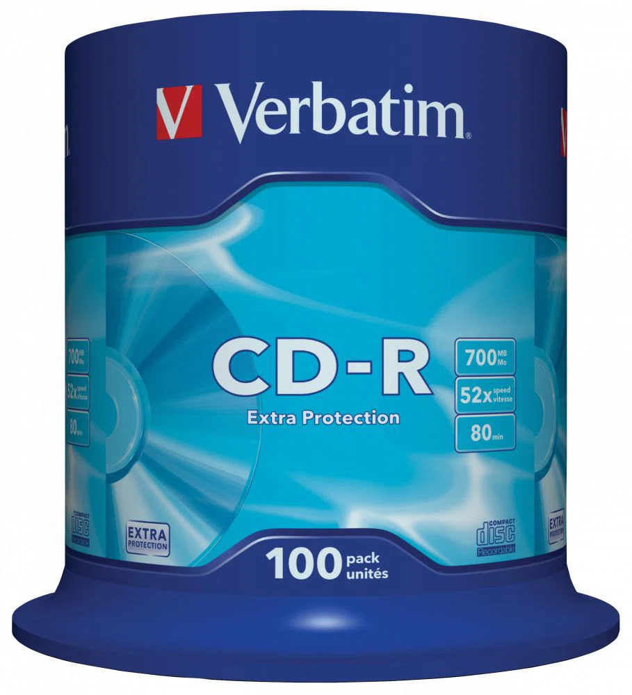 Verbatim DataLife CD-R 80 52x 100db/henger (100-as címke) - 2. kép