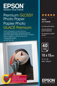 Epson Premium 255g 10x15cm 40db Fényes Fotópapír