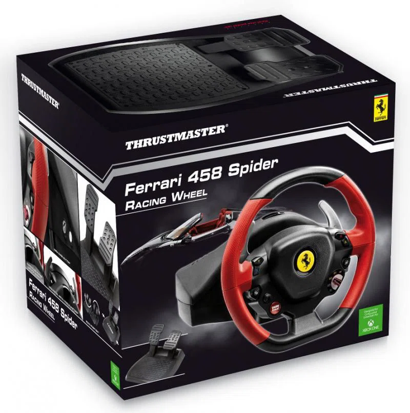 Thrustmaster Ferrari 458 Spider Racing USB Kormány Black/Red - 4. kép