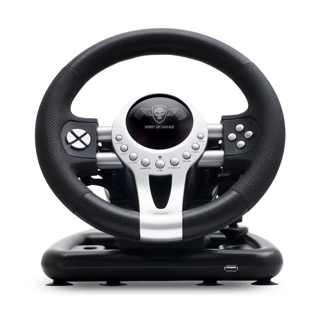 Spirit Of Gamer Race Wheel Pro 2 USB Kormány Black/Silver - 2. kép
