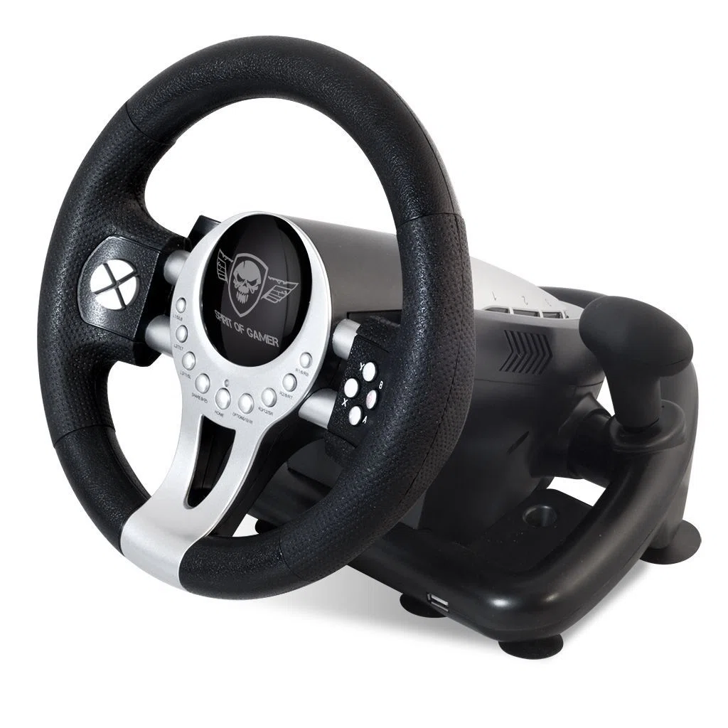 Spirit Of Gamer Race Wheel Pro 2 USB Kormány Black/Silver - 4. kép