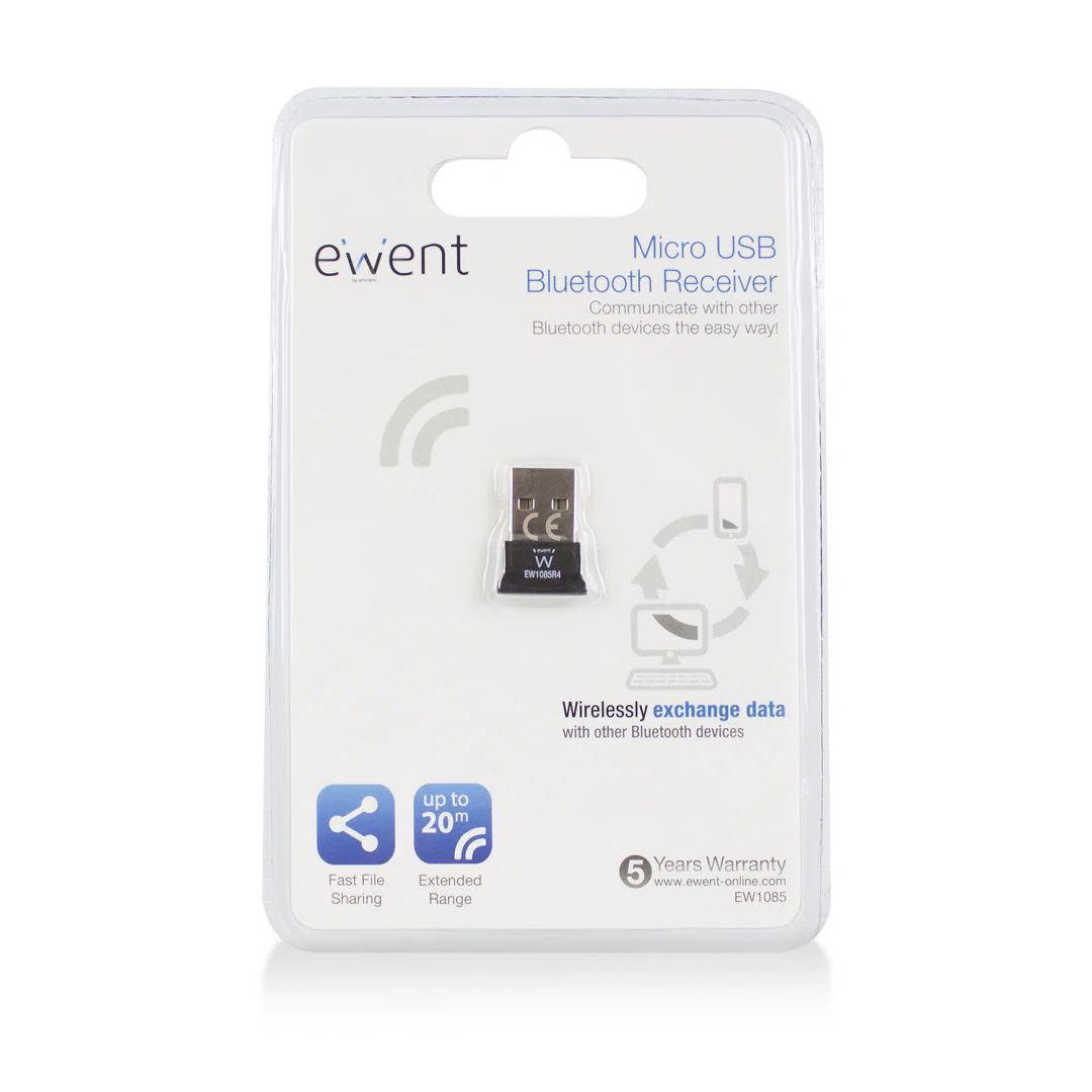 Ewent Micro Bluetooth 4.0 USB Adapter Black - 4. kép