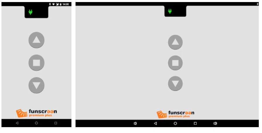 Funscreen Premium vászon bluetooth vezérlés White - 2. kép